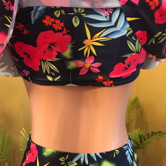 5️⃣🌟 1 SMALL LEFT 🌺Tropical High Waist Bikini - Picture 5 of 8